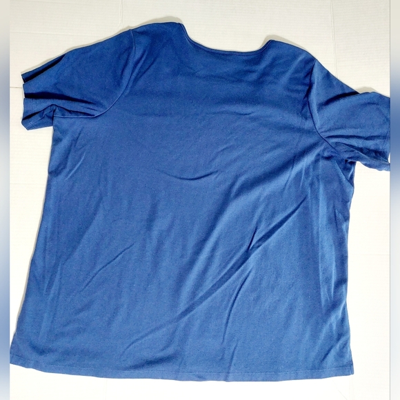 Blue Quaker Factory women's Top with white Eyelets 2X - Picture 5 of 7